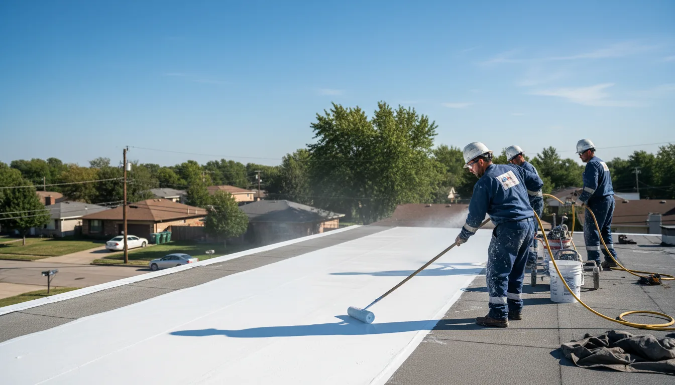 Commercial roof coating in Moriches, NY near me